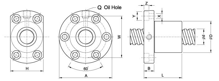 SFI4010-4、滾珠絲杠軸承