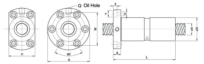 DFI3210-4、滾珠絲杠軸承